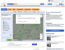Tablet Screenshot of pensionhotel.de